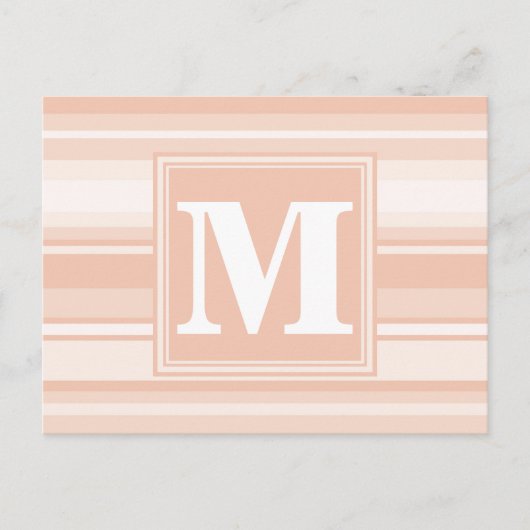 Carte Postale Bandes de pêche monogramme (Devant)