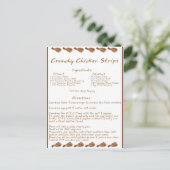 Carte Postale Bandes de poulet croustillantes (Debout devant)