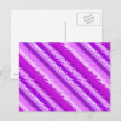 Carte Postale Bandes de verre - nuances améthyste violet (Devant / Derrière)