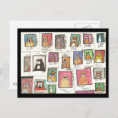 Carte Postale Bandes dessinées du chat de Conroy (Devant / Derrière)