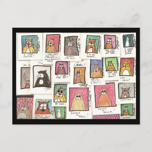 Carte Postale Bandes dessinées du chat de Conroy (Devant)