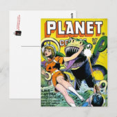 Carte Postale bandes dessinées vintages - (Devant / Derrière)