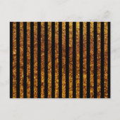 Carte Postale Bandes d'or, Bandes noires, Motif rayé (Devant)