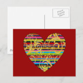 Carte Postale Bandes fleuries (Devant / Derrière)