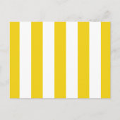 Carte Postale Bandes Jaunes, Blancs, Motif rayé (Devant)