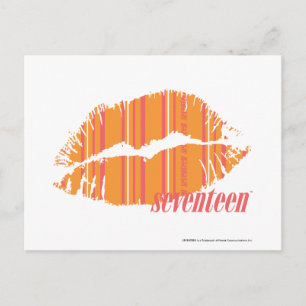 Carte Postale Bandes minces orange