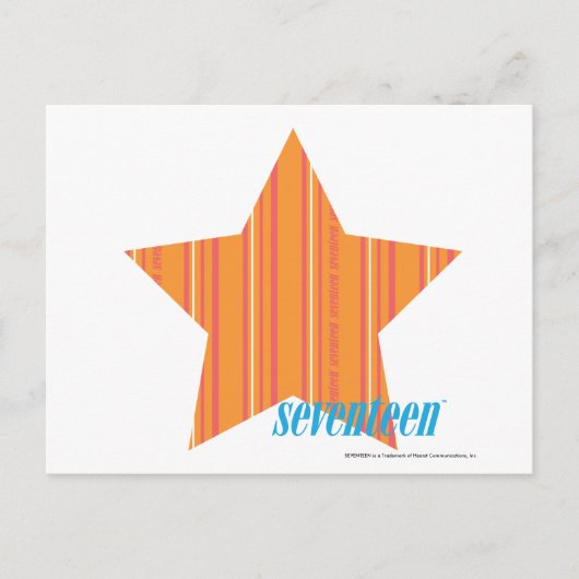 Carte Postale Bandes minces Orange 4 (Devant)