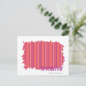 Carte Postale Bandes minces rose 2 (Debout devant)
