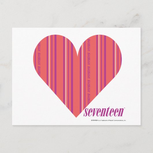 Carte Postale Bandes minces rose 3 (Devant)