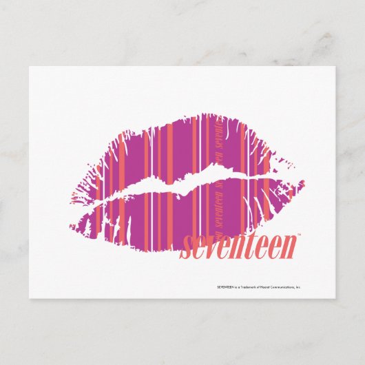 Carte Postale Bandes minces violettes (Devant)