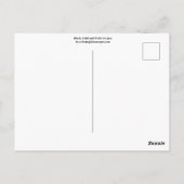 Carte Postale Bandes noires, dorées et blanches (Dos)