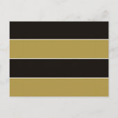 Carte Postale Bandes noires, dorées et blanches (Devant)