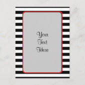 Carte Postale Bandes noires et blanches, Motif rayé, Lignes (Devant)