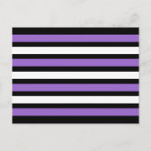 Carte Postale Bandes noires, violettes et blanches (Devant)