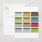 Carte Postale Bandes rétro (Devant / Derrière)