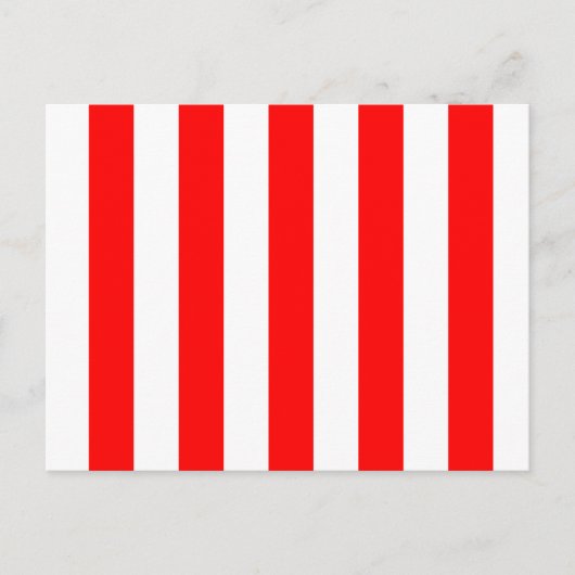 Carte Postale Bandes rouges et blanches (Devant)