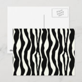 Carte Postale Bandes zébrées - Noir et Blanc (Devant / Derrière)