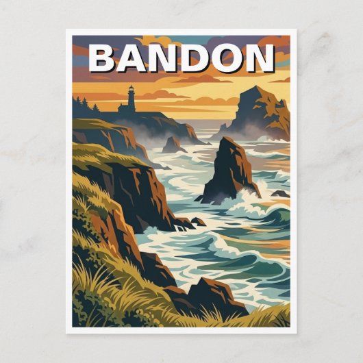 Carte Postale Bandon Oregon coast Travel (Devant)