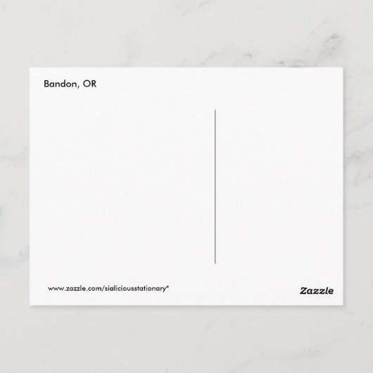 Carte postale Bandon Oregon Coastal Gros (Dos)