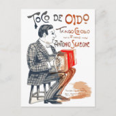 Carte Postale Bandoneon Tango (Devant)