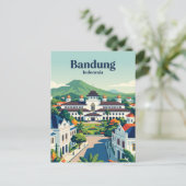 Carte Postale Bandung, Java occidental Indonésie (Debout devant)