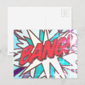 Carte Postale BANG Amusement Rétro Bande Dessinée Pop Art (Devant / Derrière)