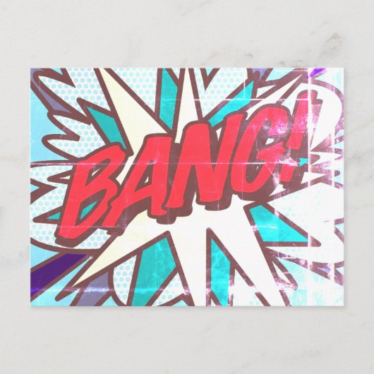 Carte Postale BANG Amusement Rétro Bande Dessinée Pop Art (Devant)