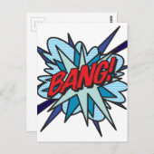 Carte Postale BANG Amusement Rétro Bande Dessinée Pop Art (Devant / Derrière)