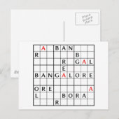 CARTE POSTALE BANGALORE (Devant / Derrière)