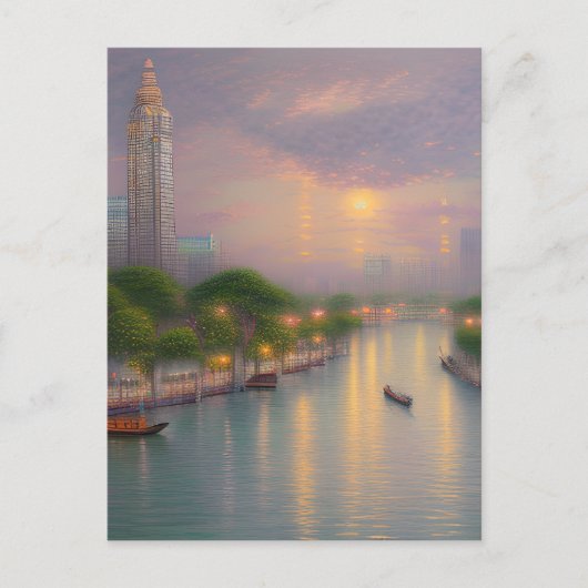 Carte Postale Bangkok est la capitale de la Thaïlande et l'un de (Devant)