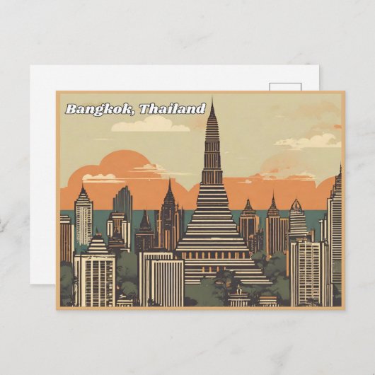 Carte Postale Bangkok Thaïlande (Devant / Derrière)