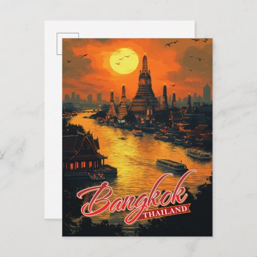 Carte Postale Bangkok, Thaïlande (Devant / Derrière)