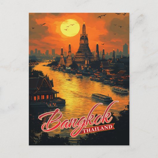 Carte Postale Bangkok, Thaïlande (Devant)