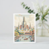 Carte Postale Bangkok Thaïlande célèbre lieu de voyage (Debout devant)