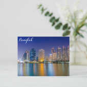 Carte Postale Bangkok Thailande Skyline de la nuit (Debout devant)