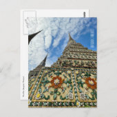 Carte Postale Bangkok Thaïlande stupas wat pho (Devant / Derrière)