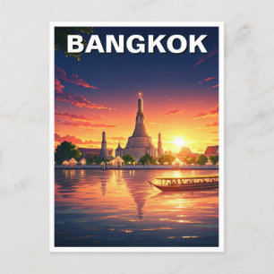 Carte Postale Bangkok Thaïlande Wat Arun Sunset