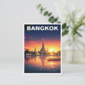 Carte Postale Bangkok Thaïlande Wat Arun Sunset (Debout devant)