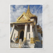 Carte Postale Bangkok, Wat Traimit, Thaïlande (Devant)