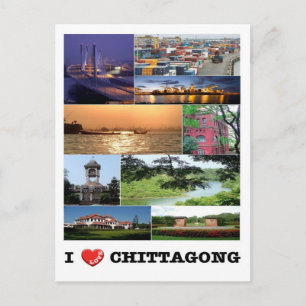 Carte Postale Bangladesh - Chittagong - I Love -