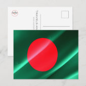 Carte Postale Bangladesh - Drapeau - (Devant / Derrière)