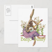 Carte postale Banjo Bunny (Devant / Derrière)