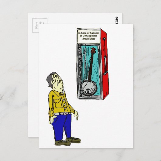 Carte Postale Banjo d'urgence (Devant / Derrière)