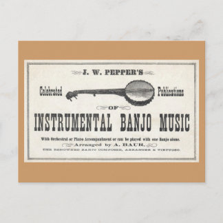 Carte postale Banjo Music