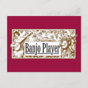 Carte postale Banjo Player