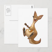 Carte postale Banjo-Strummin' Kangaroo (Devant / Derrière)