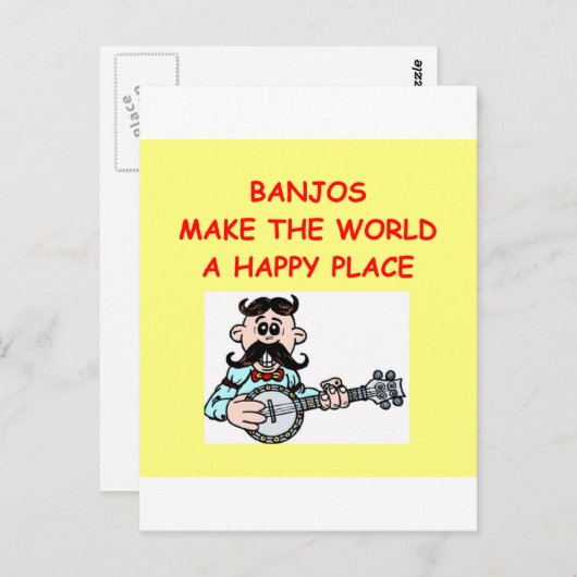 Carte Postale banjos (Devant / Derrière)