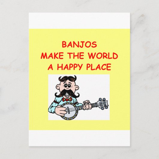 Carte Postale banjos (Devant)
