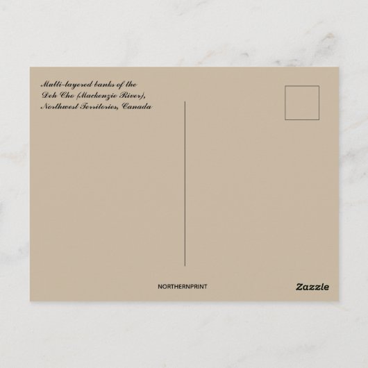 Carte Postale Banks of the Mackenzie River Northwest Territories (Dos)