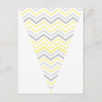 Bannière à bascule Motif Chevron jaune et gris